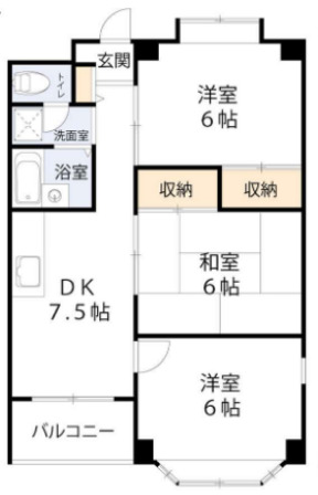 ニューブライトマンションの間取り