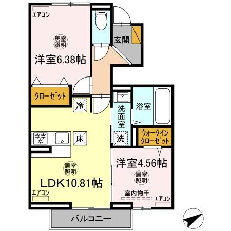 【つつこ】フリージアの間取り