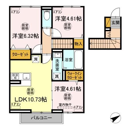 【つつこ】フリージアの間取り