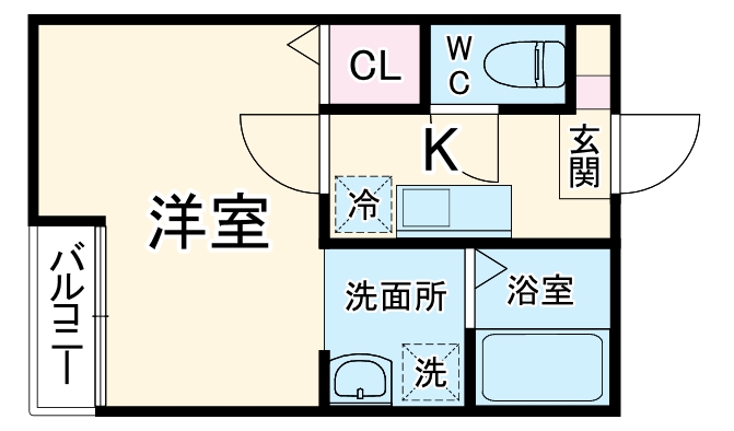 メゾンプランドール一ノ割の間取り