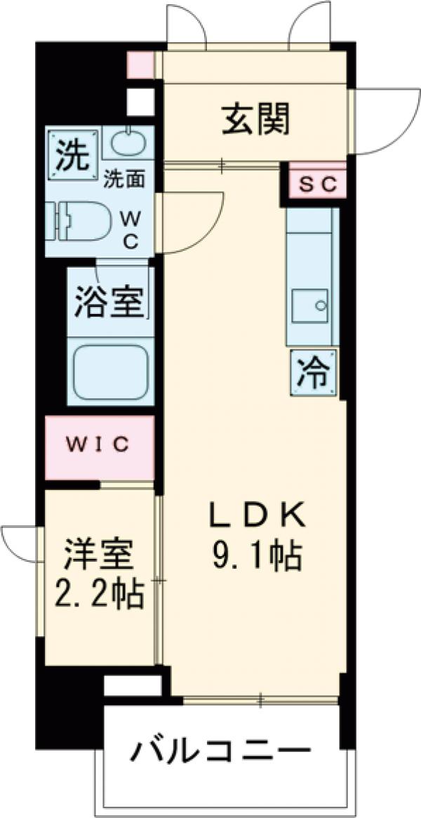 クレヴィアリグゼ錦糸町の間取り