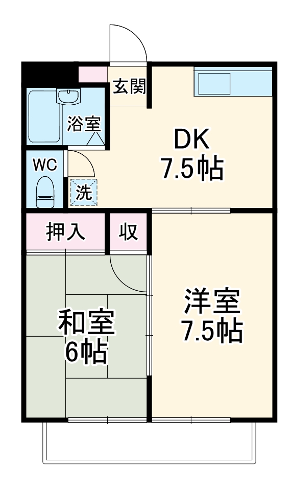 ウイングコートラ・ムール豊橋の間取り