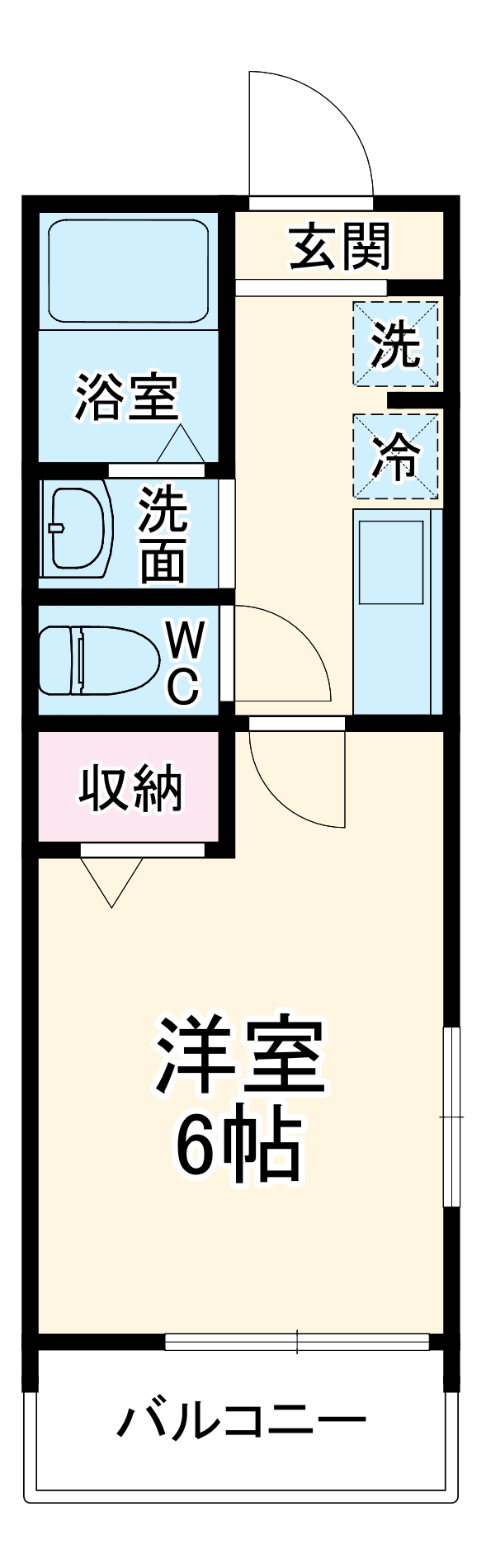MELDIA西浦和Ⅳの間取り