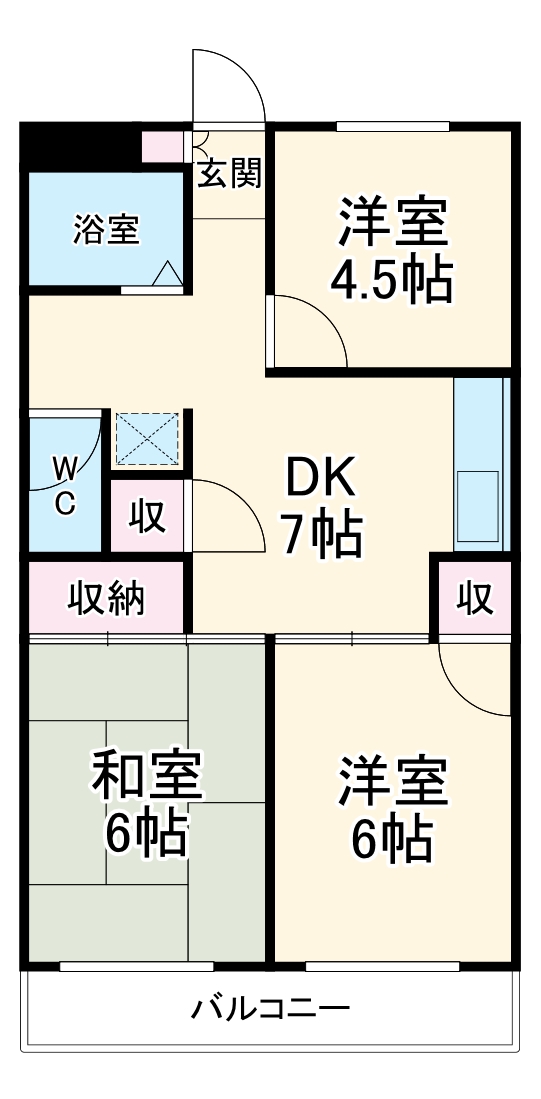 メゾンヴィナスの間取り