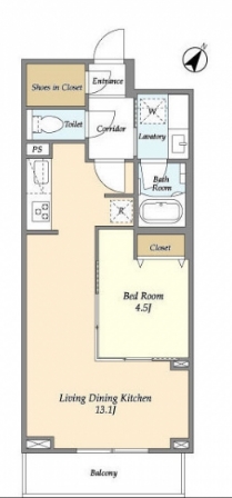 モナークマンション代々木Ⅰの間取り