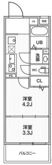 アルティザ葛西の間取り