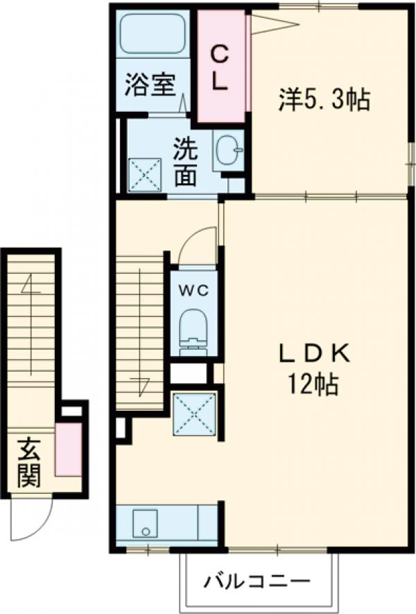 セレ-ノ柏原の間取り