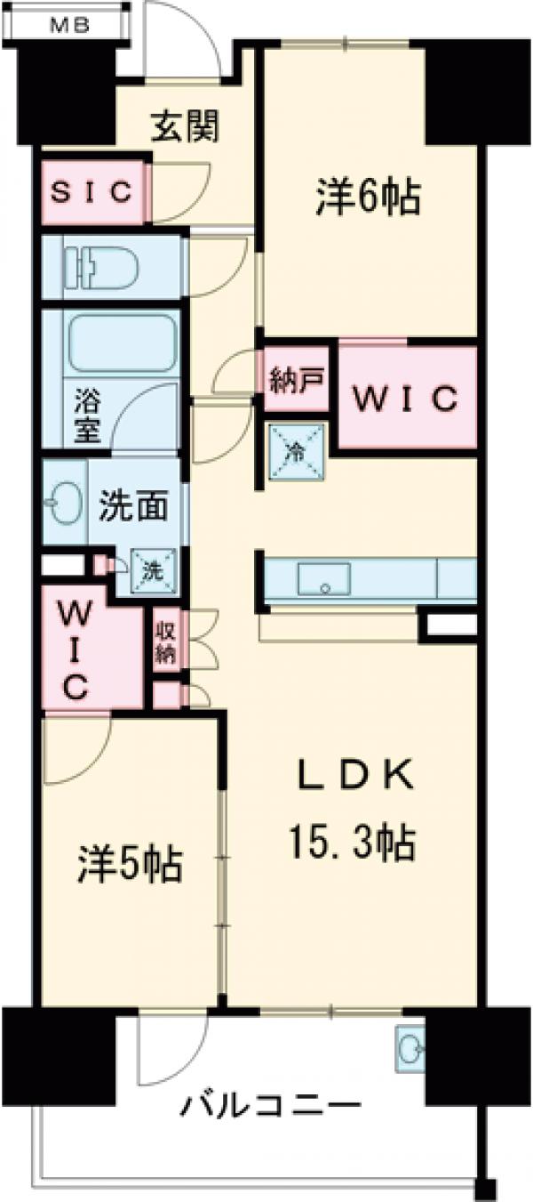 メイツつくばの間取り