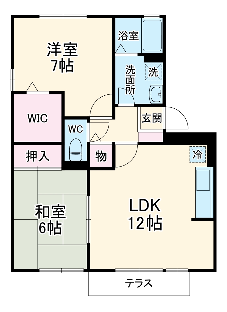 セジュール安井の間取り