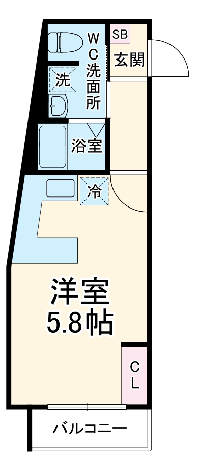 パラディメゾンあふりの間取り