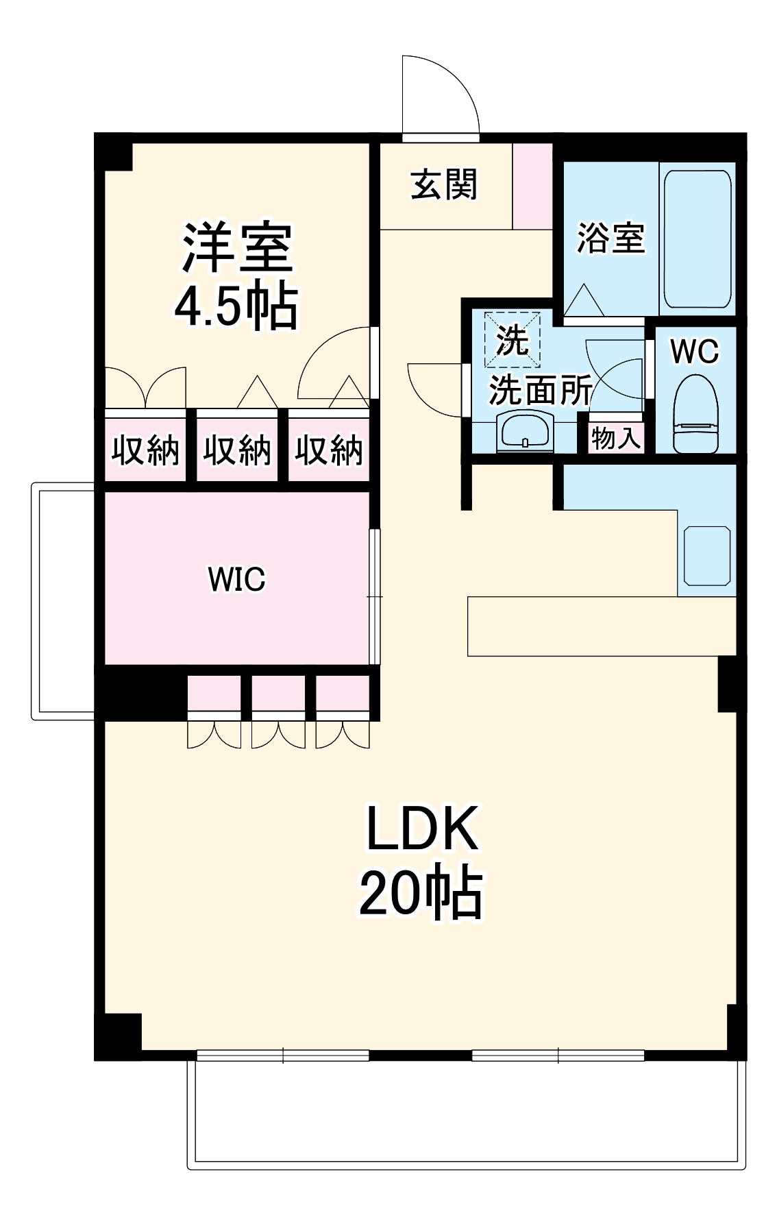 イーストガーデンバラ館の間取り
