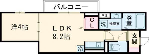 グラナーデ東新町の間取り