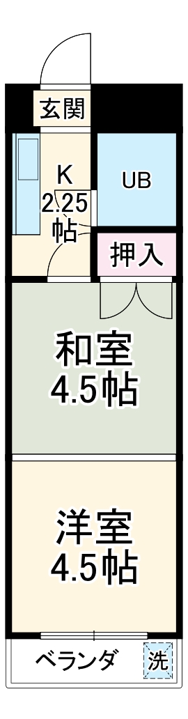 アーバンハイツ石塚の間取り