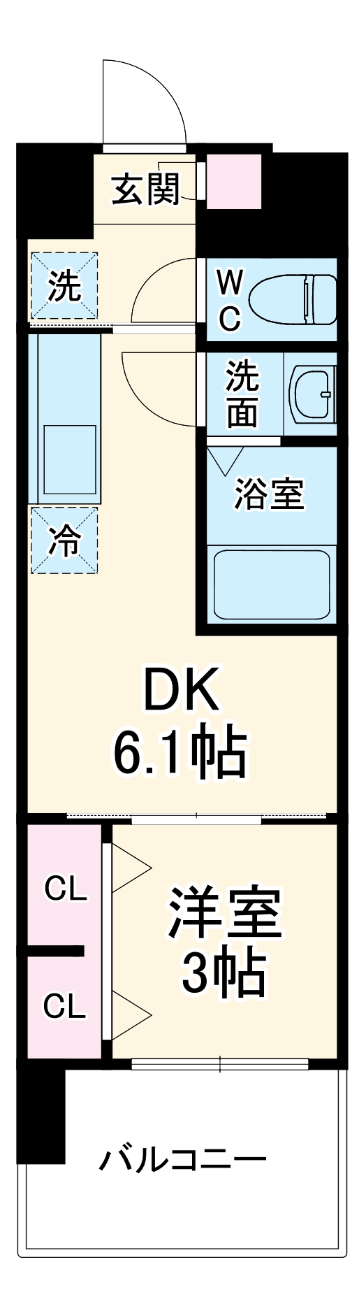 Dimora難波の間取り