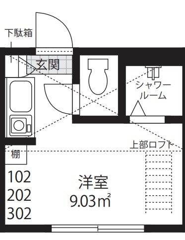 アヴァンティ高田馬場の間取り