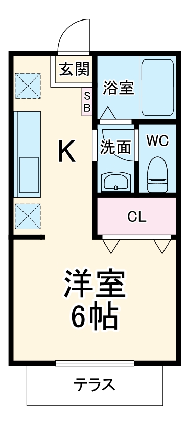 サンシティ岩原の間取り