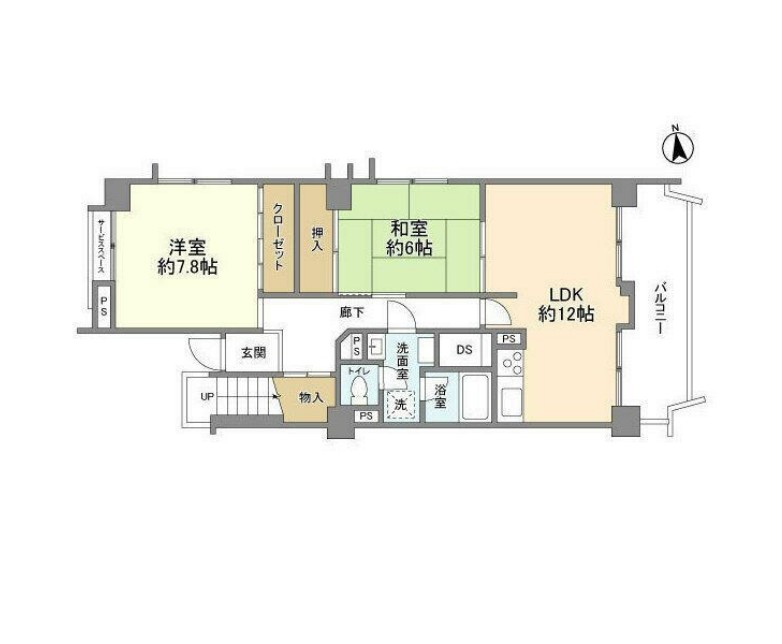 梶ヶ谷ビレジの間取り