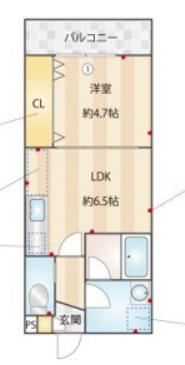 グランドライン那の川の間取り