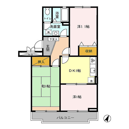 サンルミエールの間取り