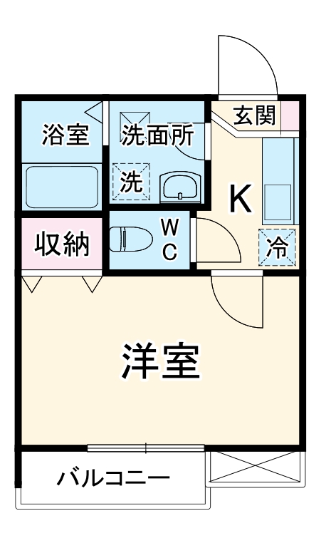 アフェット稲毛7の間取り