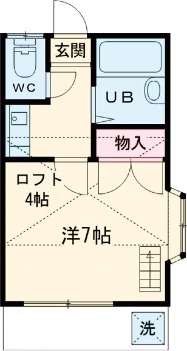 フラット岩崎 宇都宮の間取り
