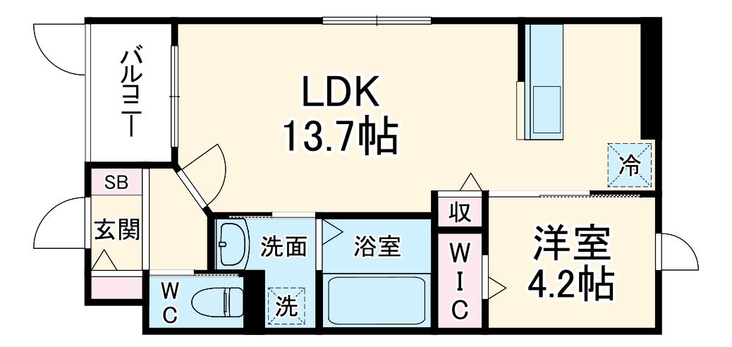 メルベーユ加島の間取り