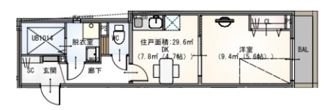 セミカ千葉寺の間取り