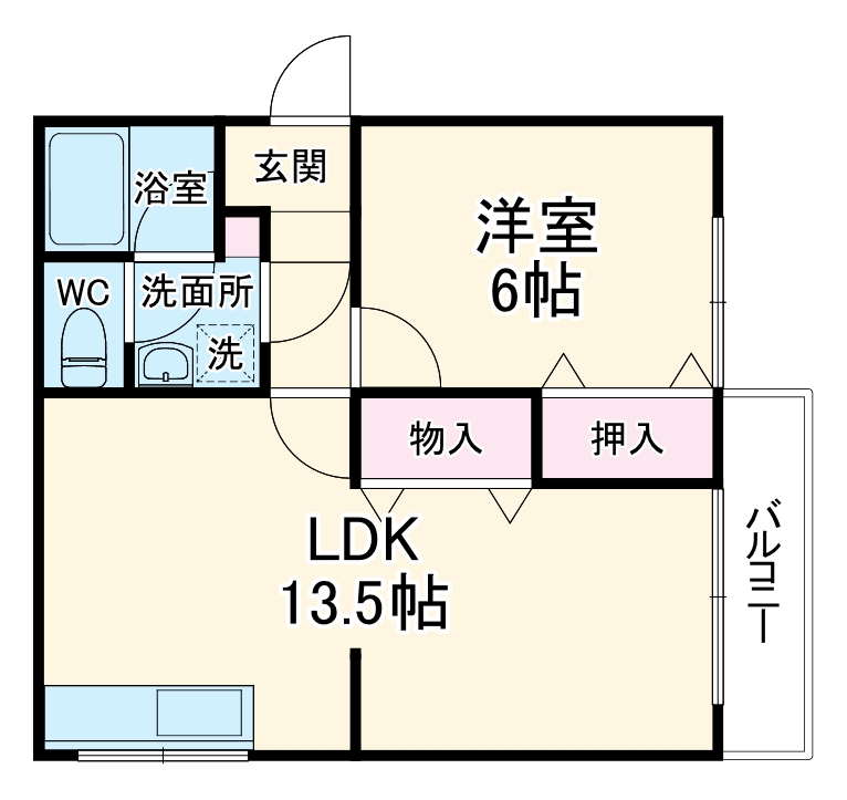 秀和ハイツ B棟の間取り