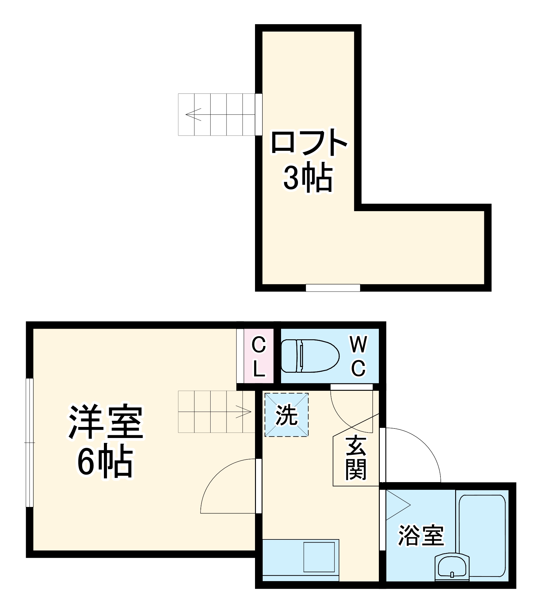 クラシェア上星川の間取り