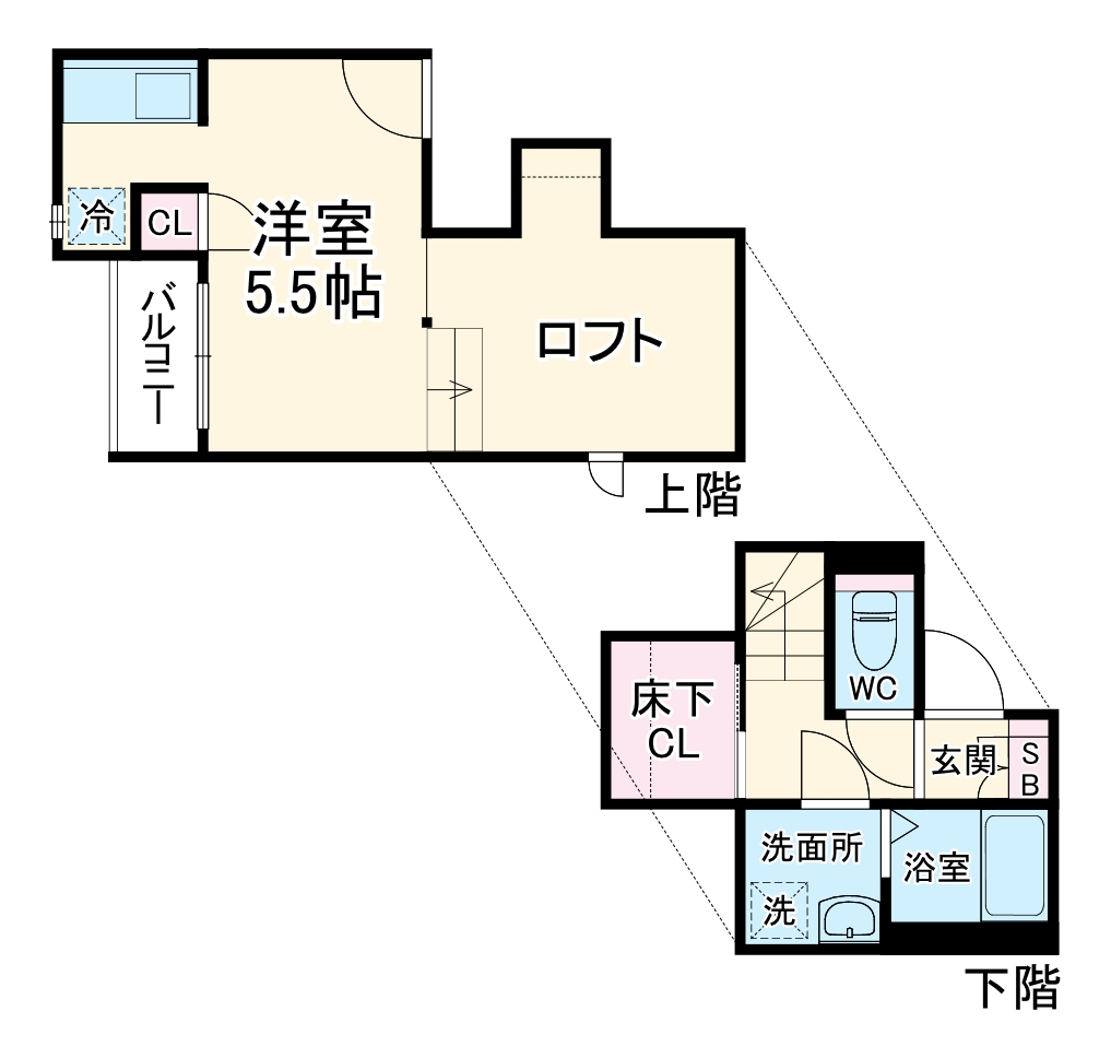CB東大宮ライブリーの間取り