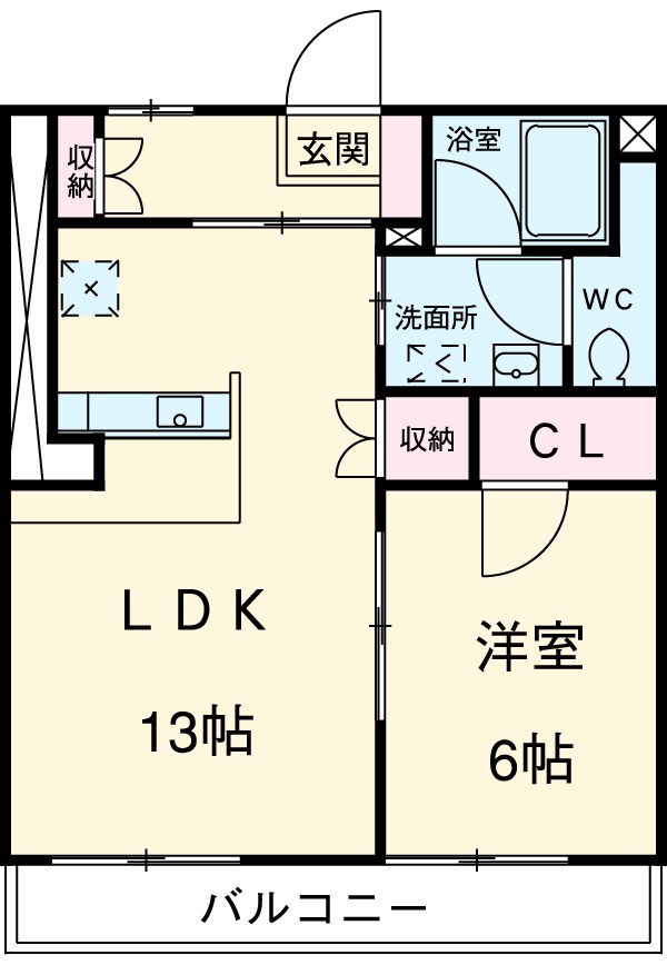 ハイツプリムローズの間取り