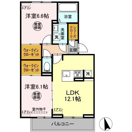 アルメリア A棟の間取り