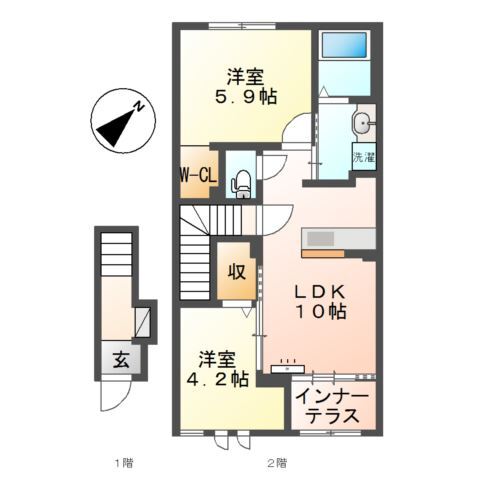 ストレリチアの間取り
