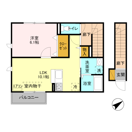 ヴィラたちばなの間取り