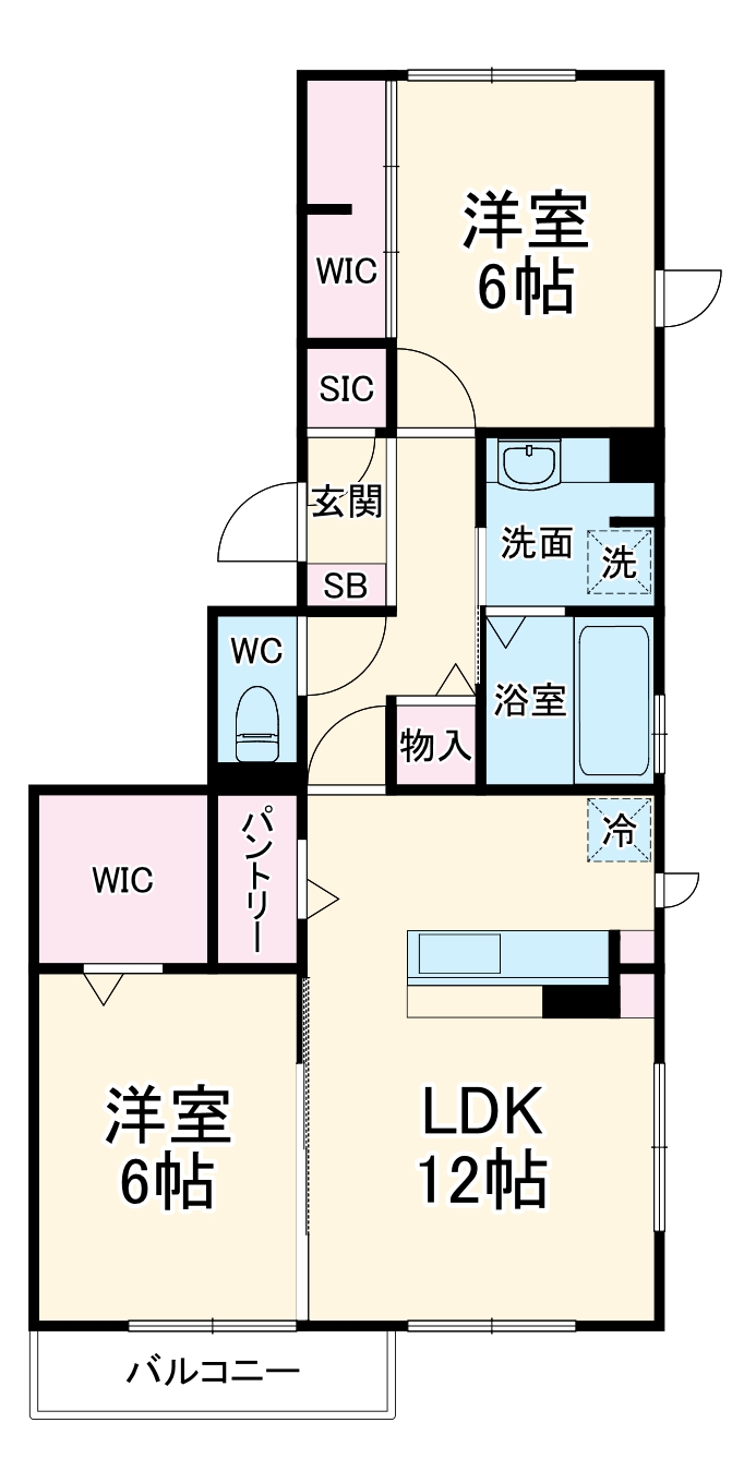 リビングNK原木中山の間取り