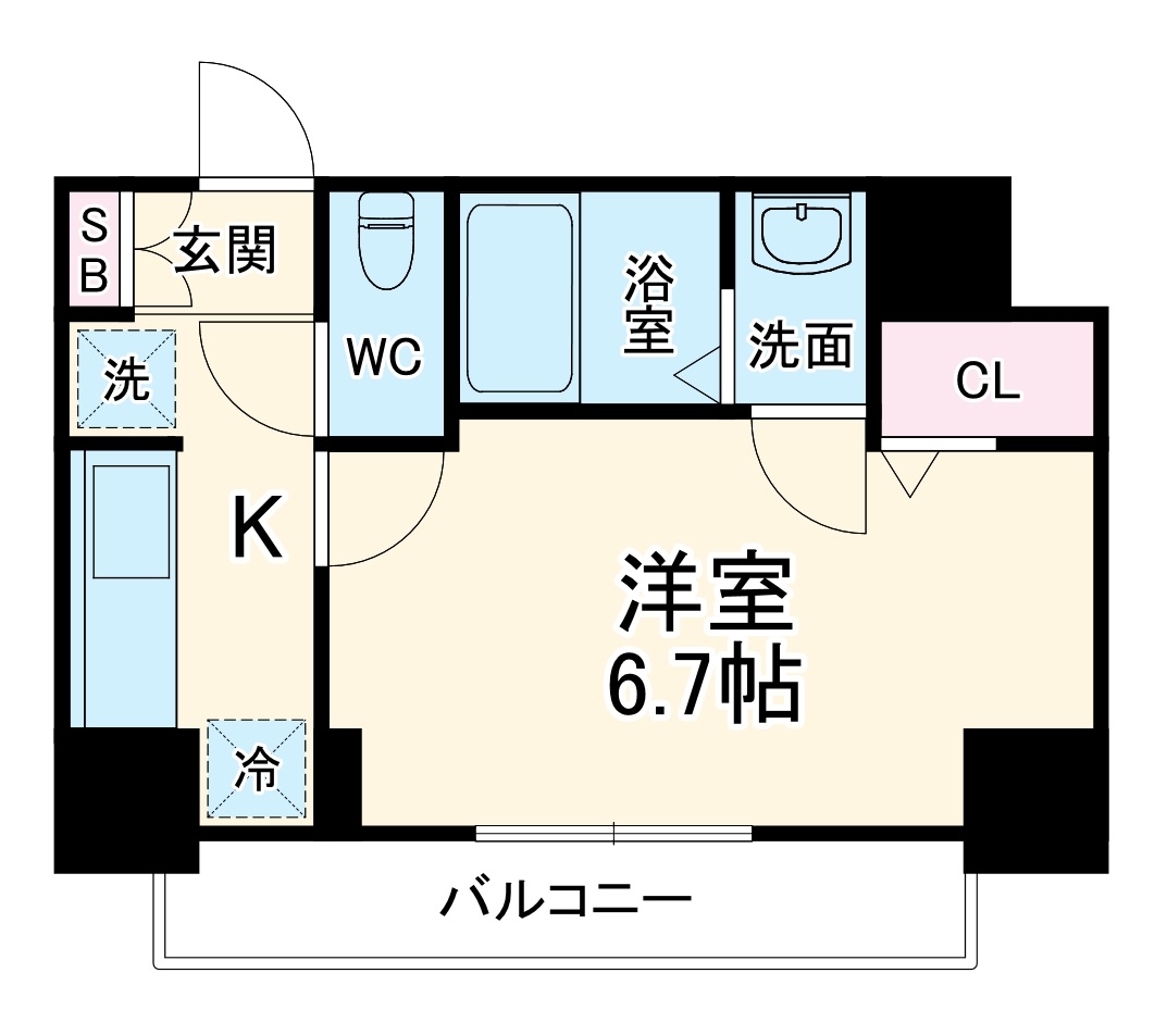 ディアレイシャス今池の間取り