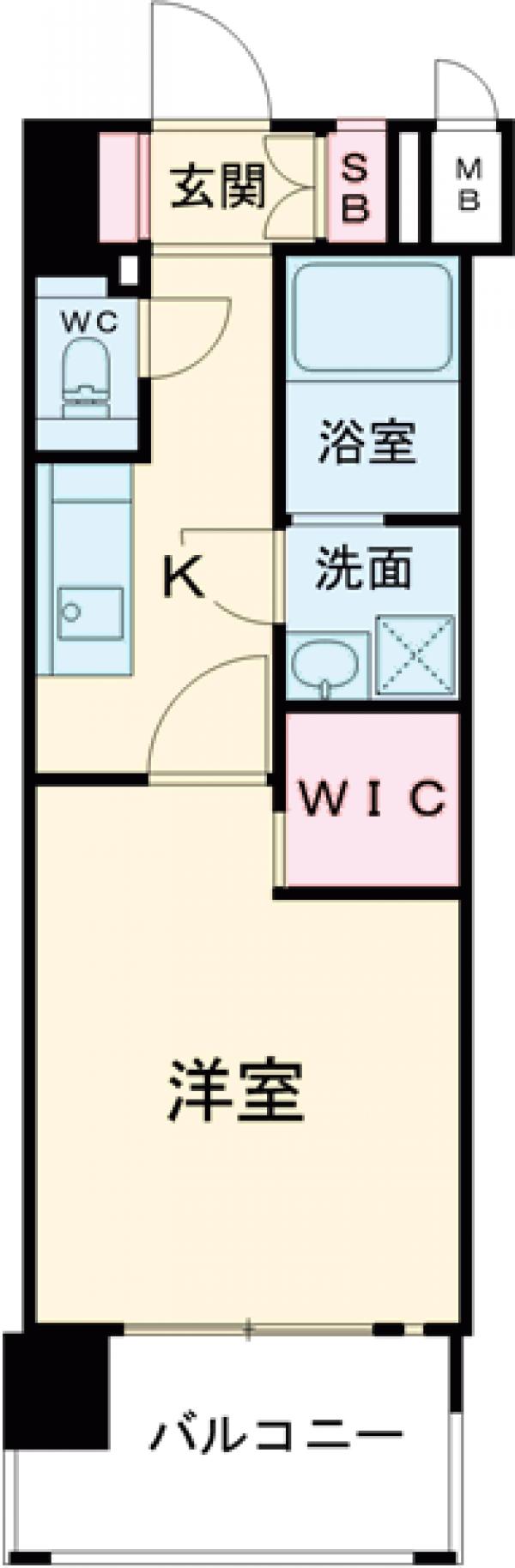 エンクレスト天神MERSの間取り