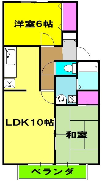 パルティール’95の間取り