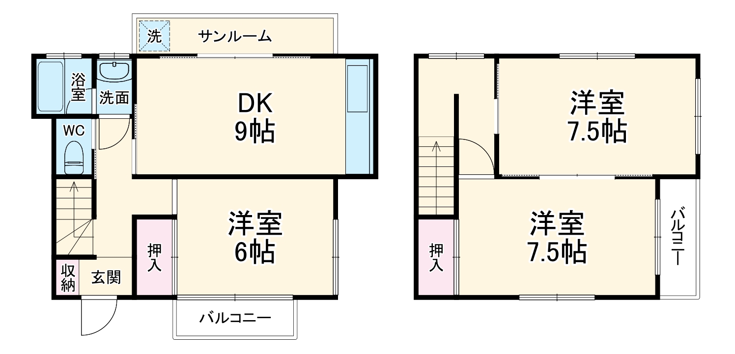 旭町ハウスの間取り