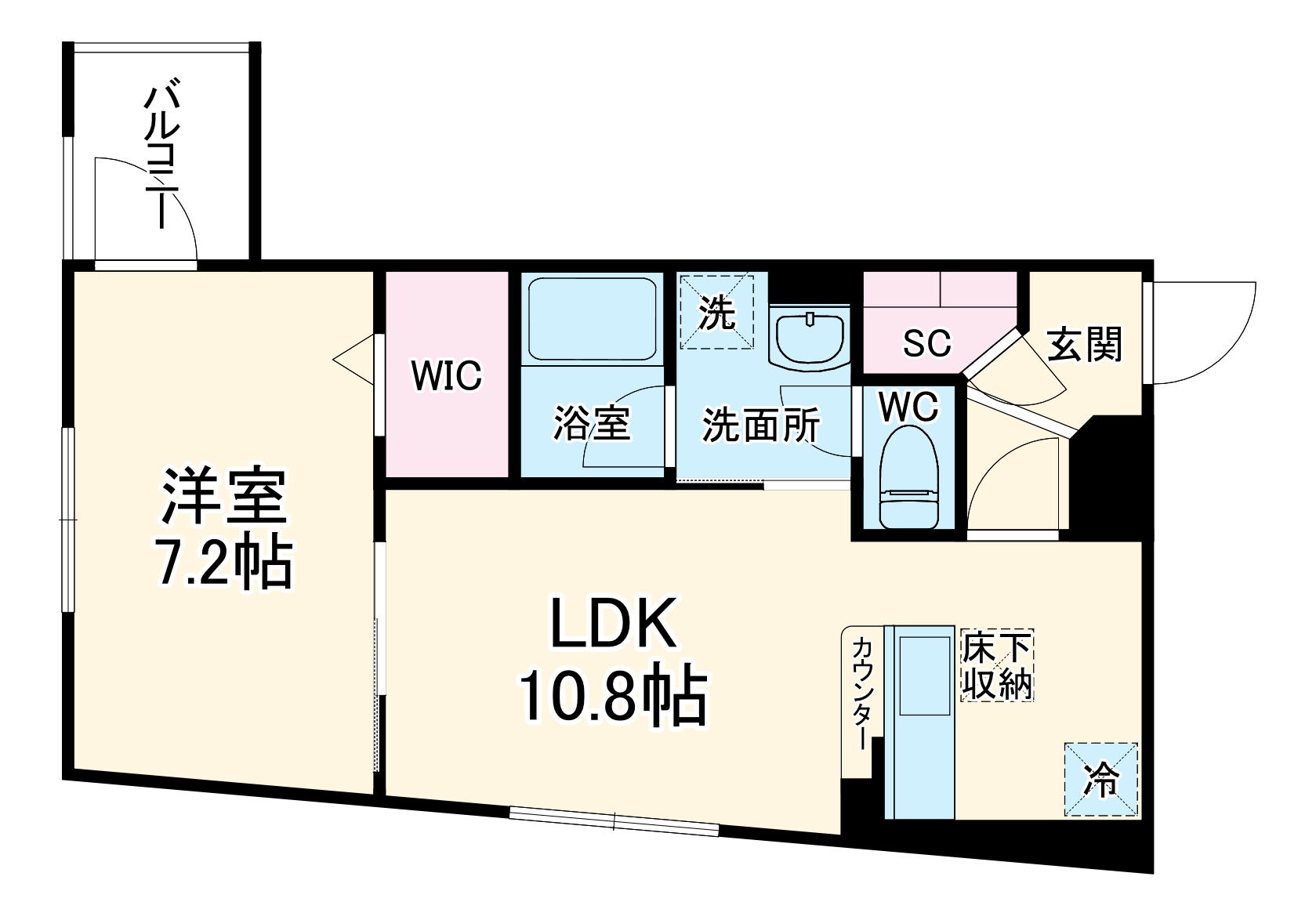 Boschi Montagneの間取り