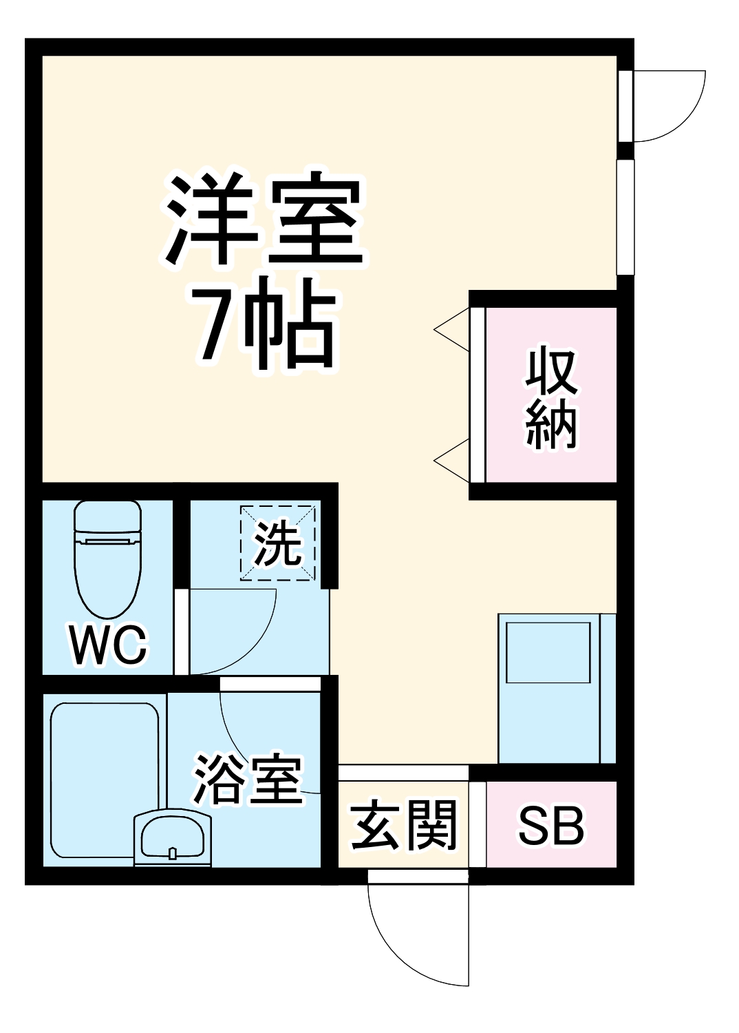 フォンテーヌ曽根の間取り