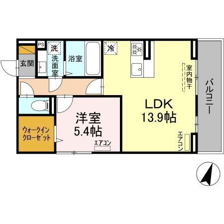 アヴァンスコート弐番館の間取り