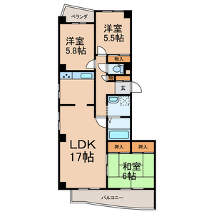 カサブランカの間取り