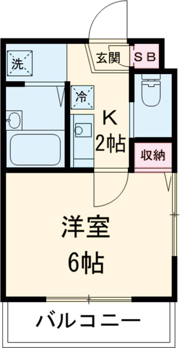 フォンテーヌKSの間取り