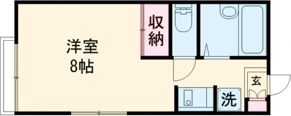 コーポつつじの間取り