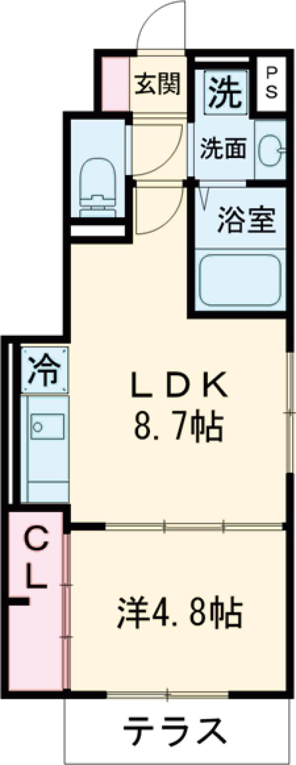 グラナーデ成城学園前Bの間取り