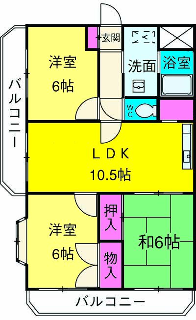 サムソンコートの間取り