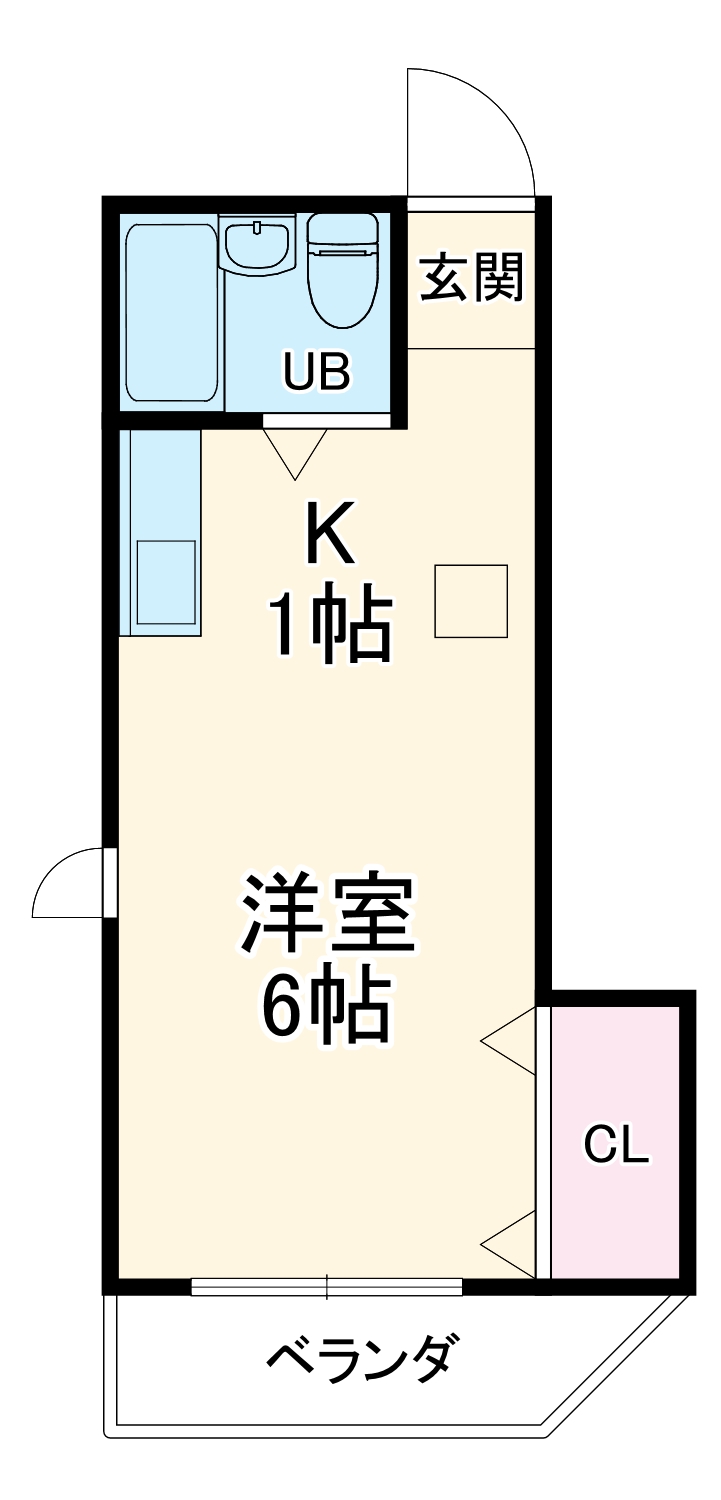 シャンヴォールIZUMIの間取り