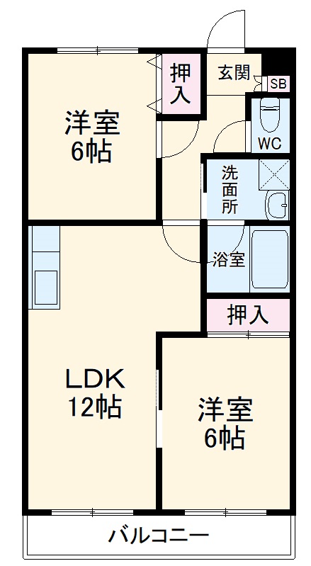 グリーンロード草間の間取り