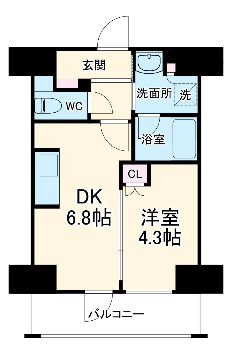 City Lux Tobeの間取り